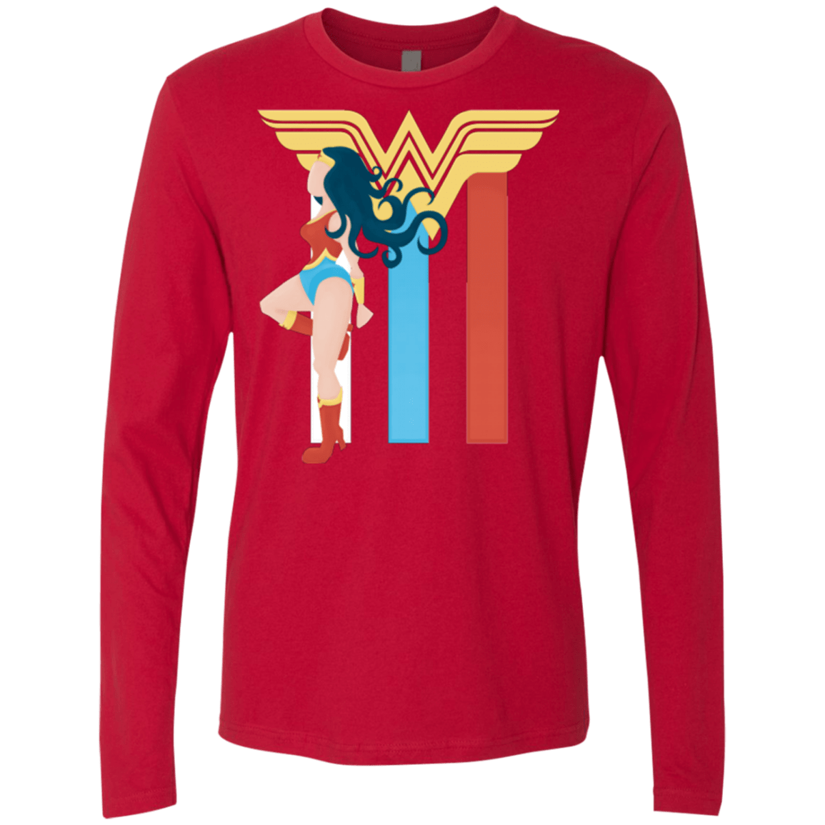 T-Shirts Red / Small Powerful Princess Men's Premium Long Sleeve