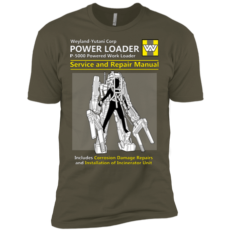 T-Shirts Military Green / X-Small POWERLOADER SERVICE AND REPAIR MANUAL Men's Premium T-Shirt