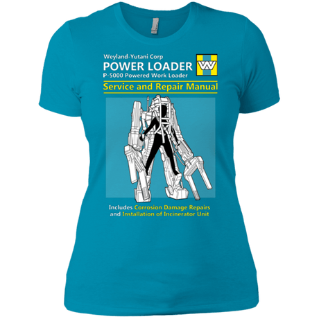 T-Shirts Turquoise / X-Small POWERLOADER SERVICE AND REPAIR MANUAL Women's Premium T-Shirt