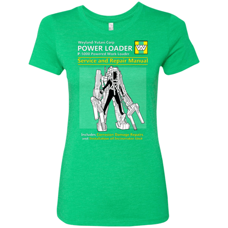 T-Shirts Envy / Small POWERLOADER SERVICE AND REPAIR MANUAL Women's Triblend T-Shirt
