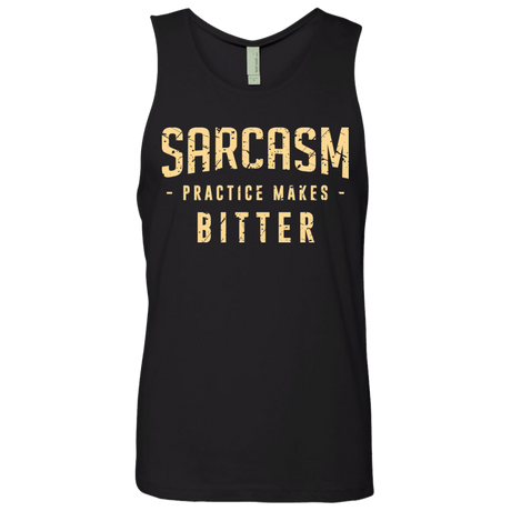 T-Shirts Black / Small PRACTICE MAKES BITTER Men's Premium Tank Top