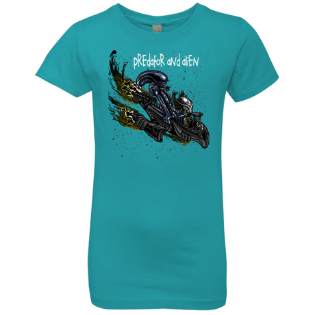 T-Shirts Tahiti Blue / YXS Predator and Alien Girls Premium T-Shirt