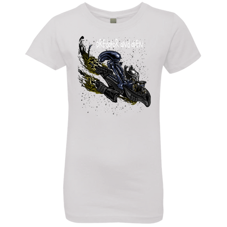 T-Shirts White / YXS Predator and Alien Girls Premium T-Shirt