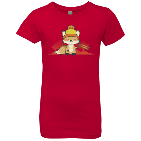 T-Shirts Red / YXS Pretty Cunning Girls Premium T-Shirt