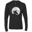 T-Shirts Vintage Black / X-Small Prince under the moon Triblend Long Sleeve Hoodie Tee