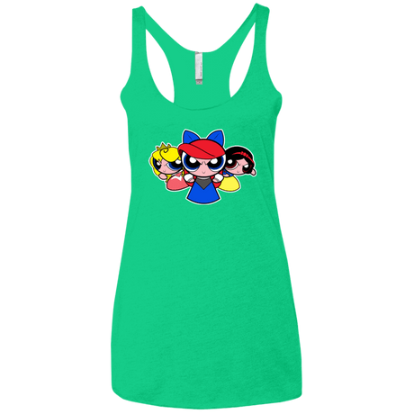 T-Shirts Envy / X-Small Princess Puff Girls Women's Triblend Racerback Tank