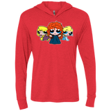 T-Shirts Vintage Red / X-Small Princess Puff Girls2 Triblend Long Sleeve Hoodie Tee