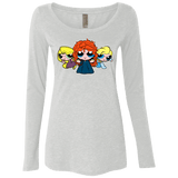 T-Shirts Heather White / Small Princess Puff Girls2 Women's Triblend Long Sleeve Shirt