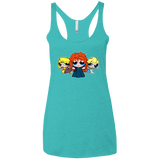 T-Shirts Tahiti Blue / X-Small Princess Puff Girls2 Women's Triblend Racerback Tank