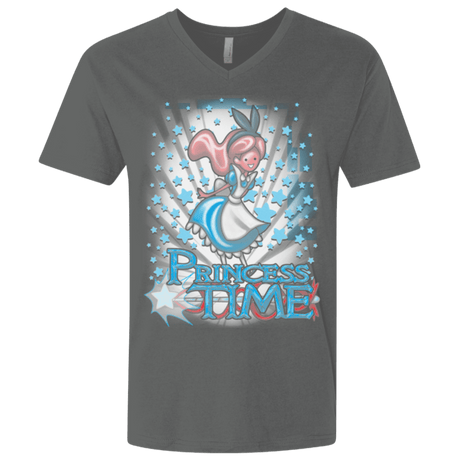 T-Shirts Heavy Metal / X-Small Princess Time Alice Men's Premium V-Neck