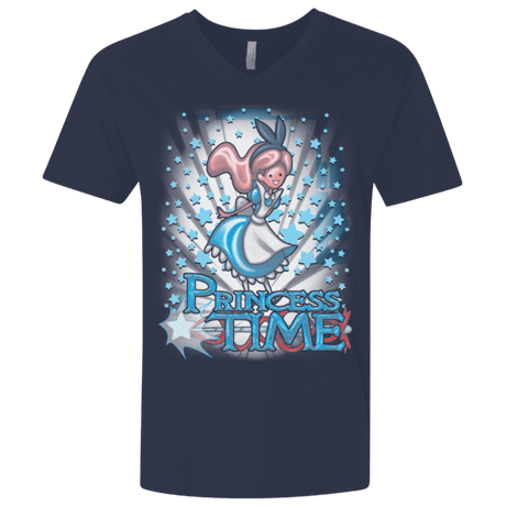 T-Shirts Midnight Navy / X-Small Princess Time Alice Men's Premium V-Neck