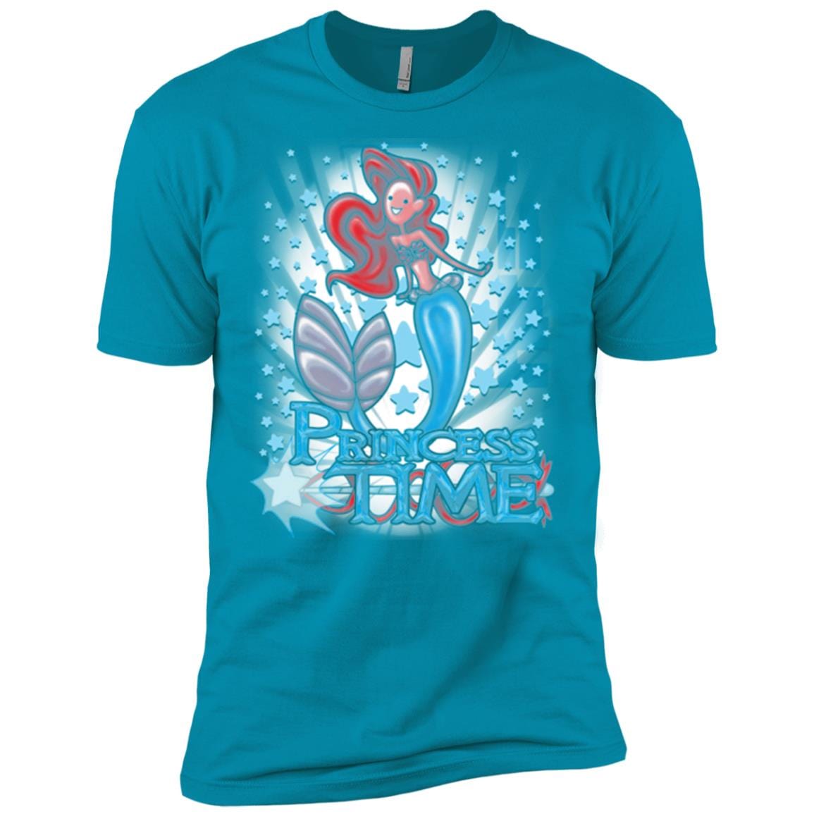 T-Shirts Turquoise / X-Small Princess Time Ariel Men's Premium T-Shirt