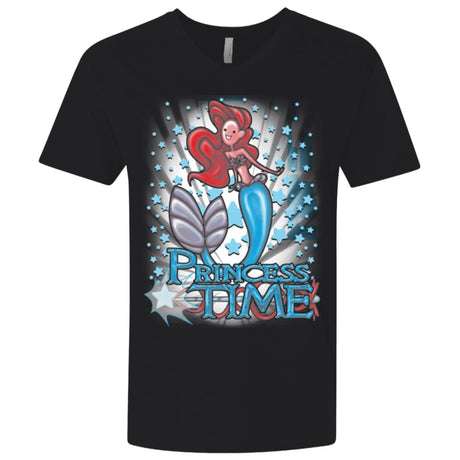 T-Shirts Black / X-Small Princess Time Ariel Men's Premium V-Neck