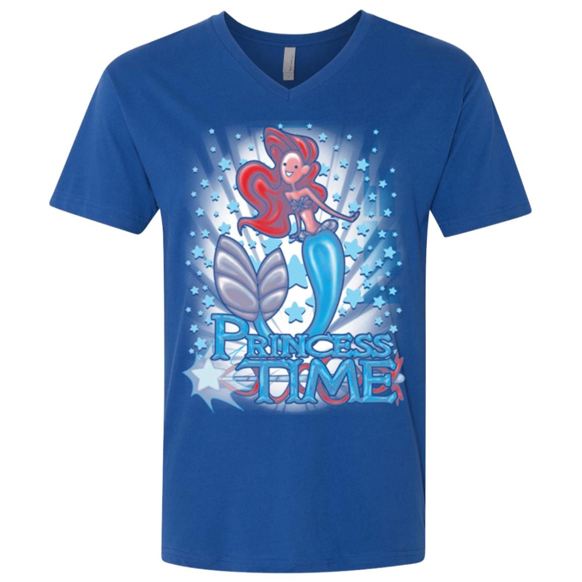 T-Shirts Royal / X-Small Princess Time Ariel Men's Premium V-Neck