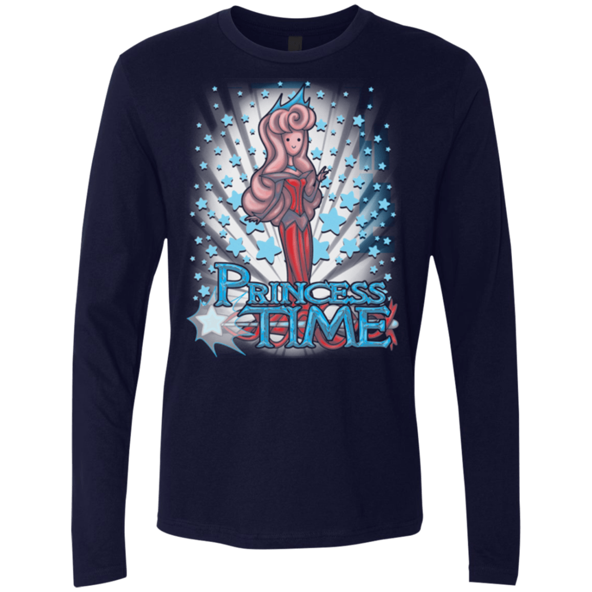 T-Shirts Midnight Navy / Small Princess Time Aurora Men's Premium Long Sleeve