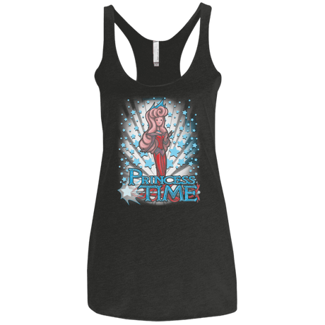 T-Shirts Vintage Black / X-Small Princess Time Aurora Women's Triblend Racerback Tank