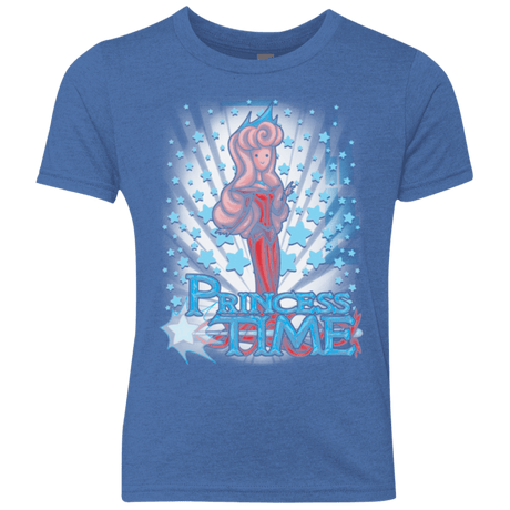 T-Shirts Vintage Royal / YXS Princess Time Aurora Youth Triblend T-Shirt