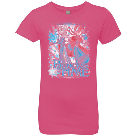 T-Shirts Hot Pink / YXS Princess Time Elsa Anna Girls Premium T-Shirt