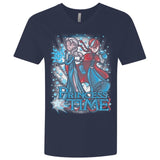 T-Shirts Midnight Navy / X-Small Princess Time Elsa Anna Men's Premium V-Neck