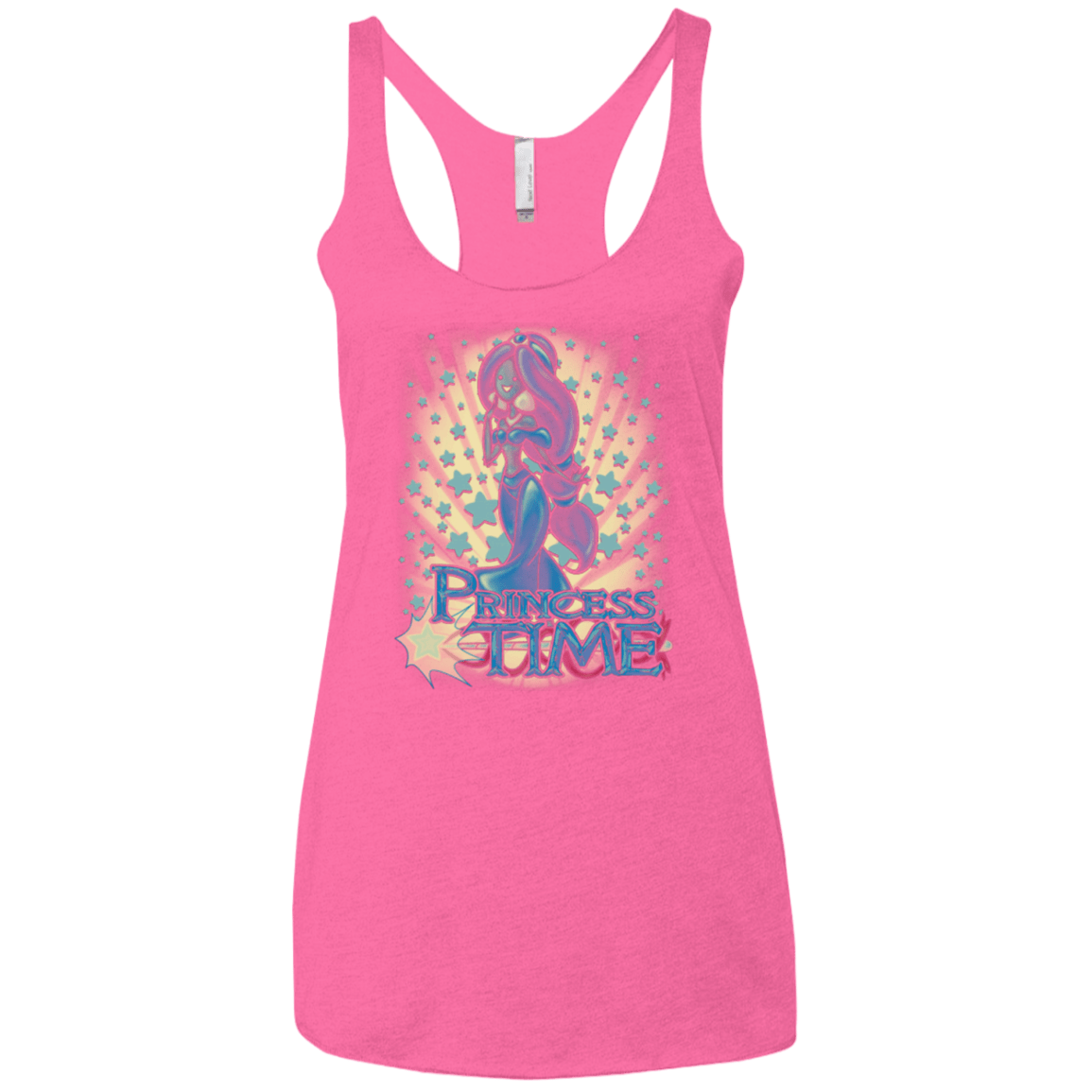 T-Shirts Vintage Pink / X-Small Princess Time Jasmine Women's Triblend Racerback Tank