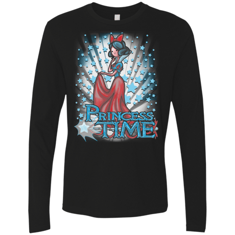 T-Shirts Black / Small Princess Time Snow White Men's Premium Long Sleeve