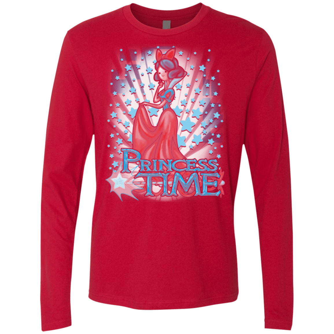 T-Shirts Red / Small Princess Time Snow White Men's Premium Long Sleeve
