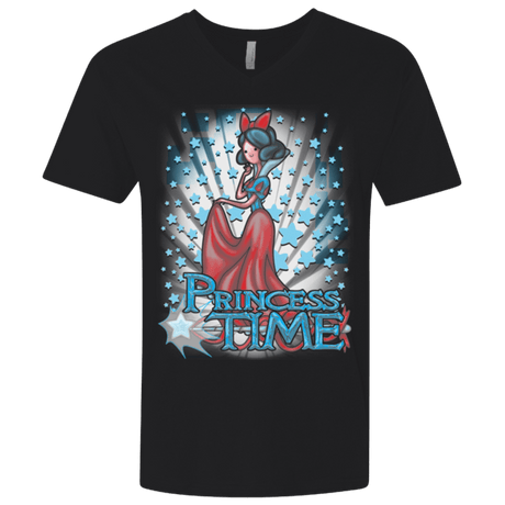 T-Shirts Black / X-Small Princess Time Snow White Men's Premium V-Neck