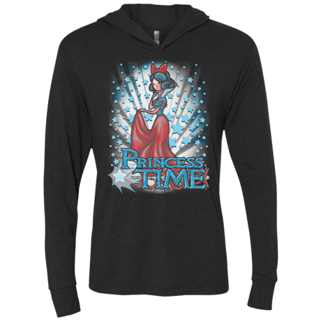 T-Shirts Vintage Black / X-Small Princess Time Snow White Triblend Long Sleeve Hoodie Tee