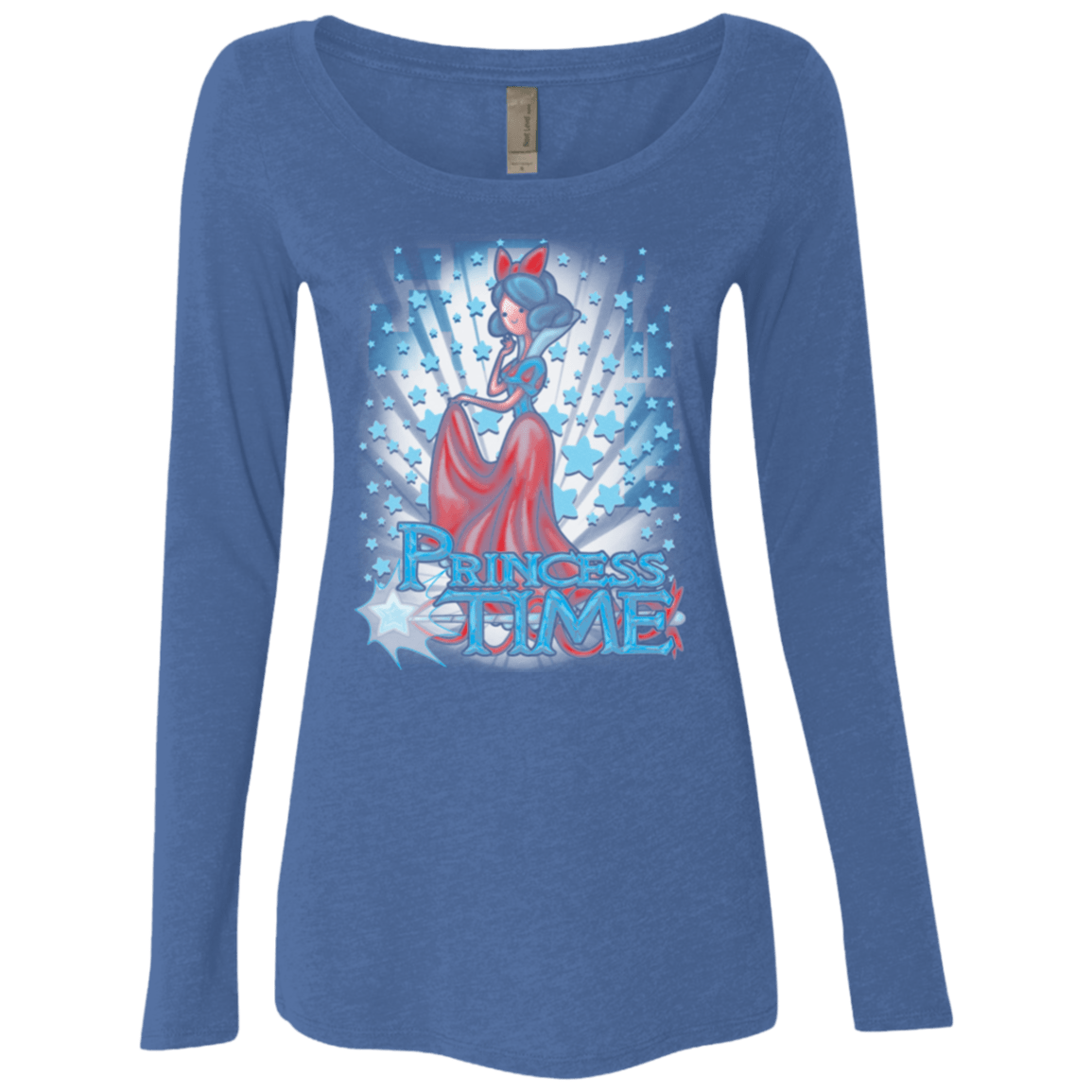 T-Shirts Vintage Royal / Small Princess Time Snow White Women's Triblend Long Sleeve Shirt