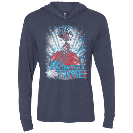 T-Shirts Vintage Navy / X-Small Princess Time Tiana Triblend Long Sleeve Hoodie Tee