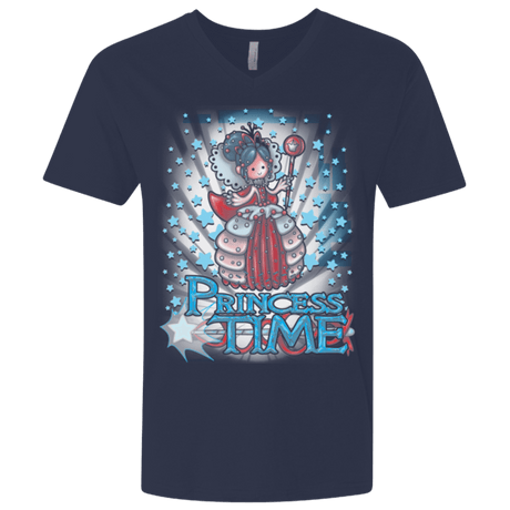 T-Shirts Midnight Navy / X-Small Princess Time Vanellope Men's Premium V-Neck