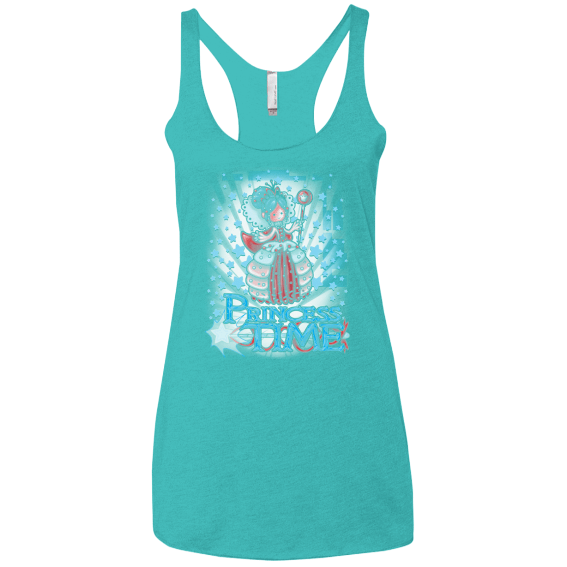T-Shirts Tahiti Blue / X-Small Princess Time Vanellope Women's Triblend Racerback Tank