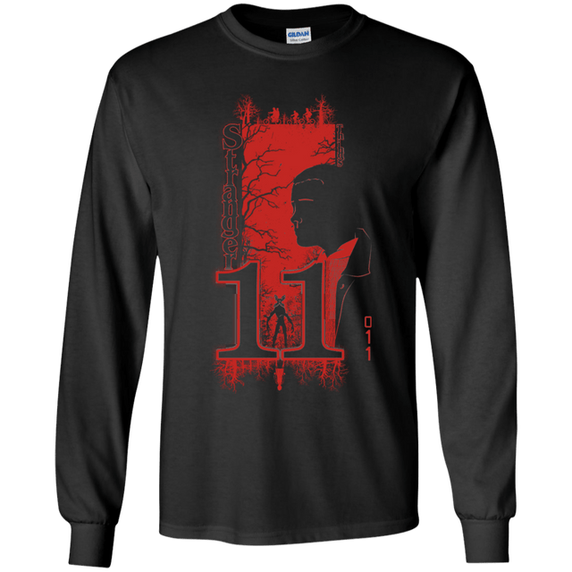 T-Shirts Black / YS Profile-Stranger Things 11 Youth Long Sleeve T-Shirt