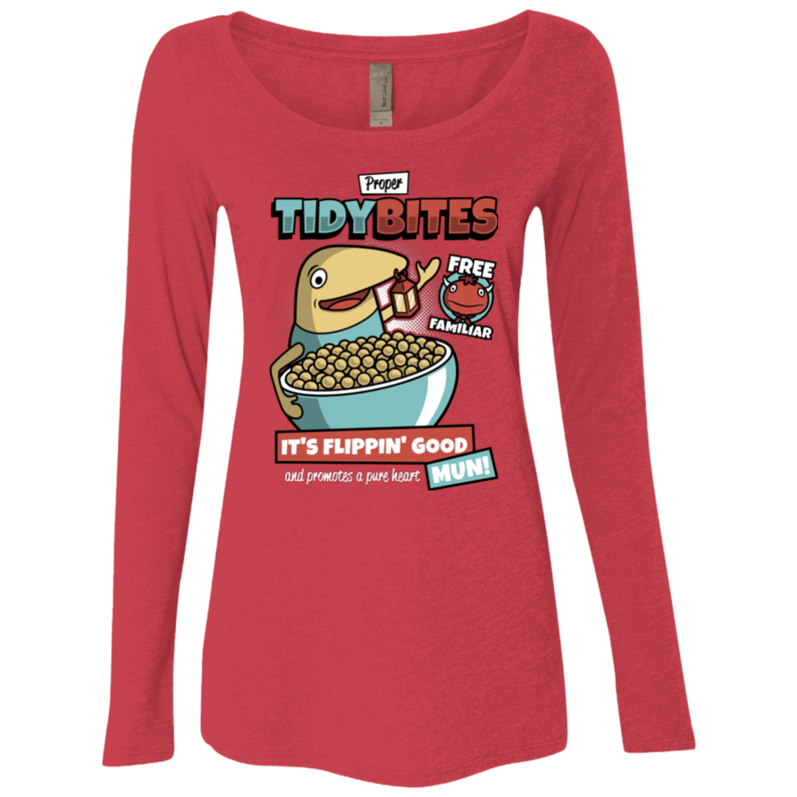 T-Shirts Vintage Red / Small PROPER TIDY BITES Women's Triblend Long Sleeve Shirt