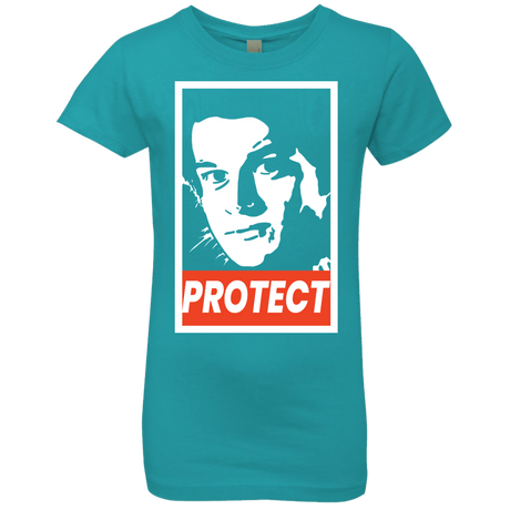 T-Shirts Tahiti Blue / YXS PROTECT Girls Premium T-Shirt