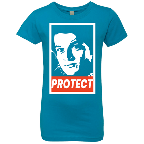 T-Shirts Turquoise / YXS PROTECT Girls Premium T-Shirt