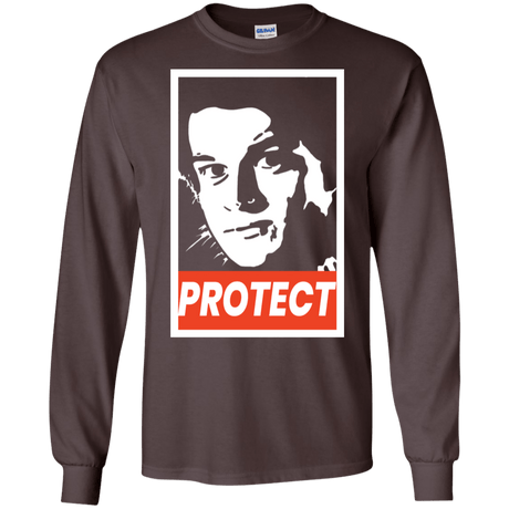 T-Shirts Dark Chocolate / S PROTECT Men's Long Sleeve T-Shirt