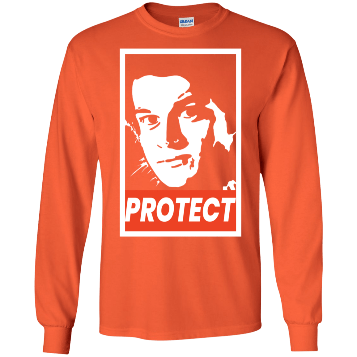 T-Shirts Orange / S PROTECT Men's Long Sleeve T-Shirt