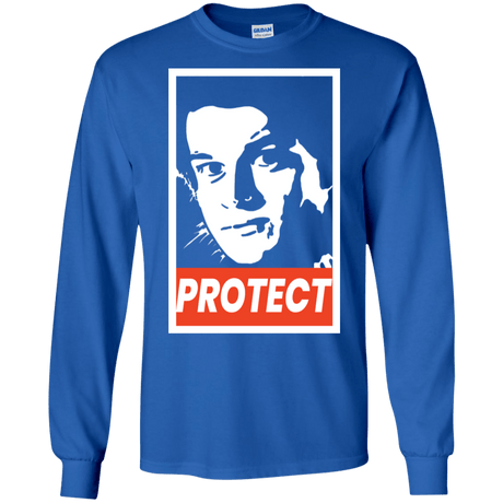 T-Shirts Royal / S PROTECT Men's Long Sleeve T-Shirt
