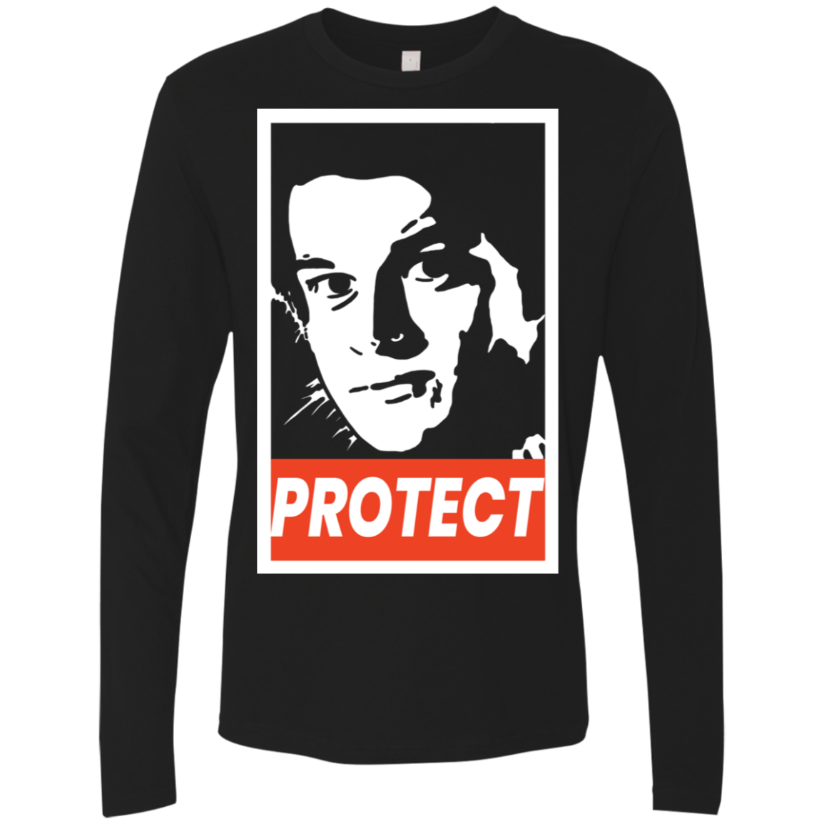 T-Shirts Black / S PROTECT Men's Premium Long Sleeve