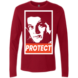 T-Shirts Cardinal / S PROTECT Men's Premium Long Sleeve