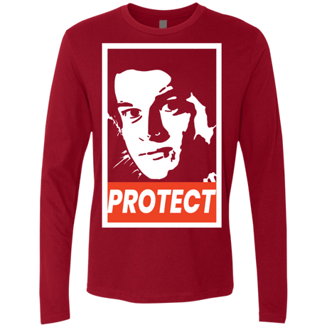 T-Shirts Cardinal / S PROTECT Men's Premium Long Sleeve
