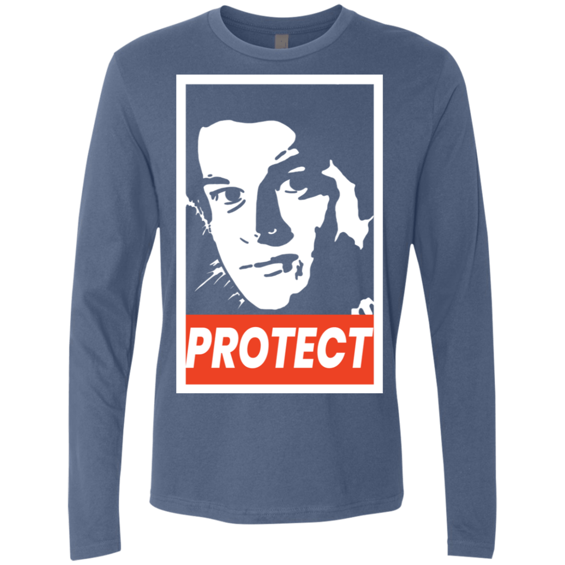 T-Shirts Indigo / S PROTECT Men's Premium Long Sleeve