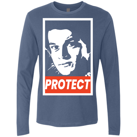 T-Shirts Indigo / S PROTECT Men's Premium Long Sleeve