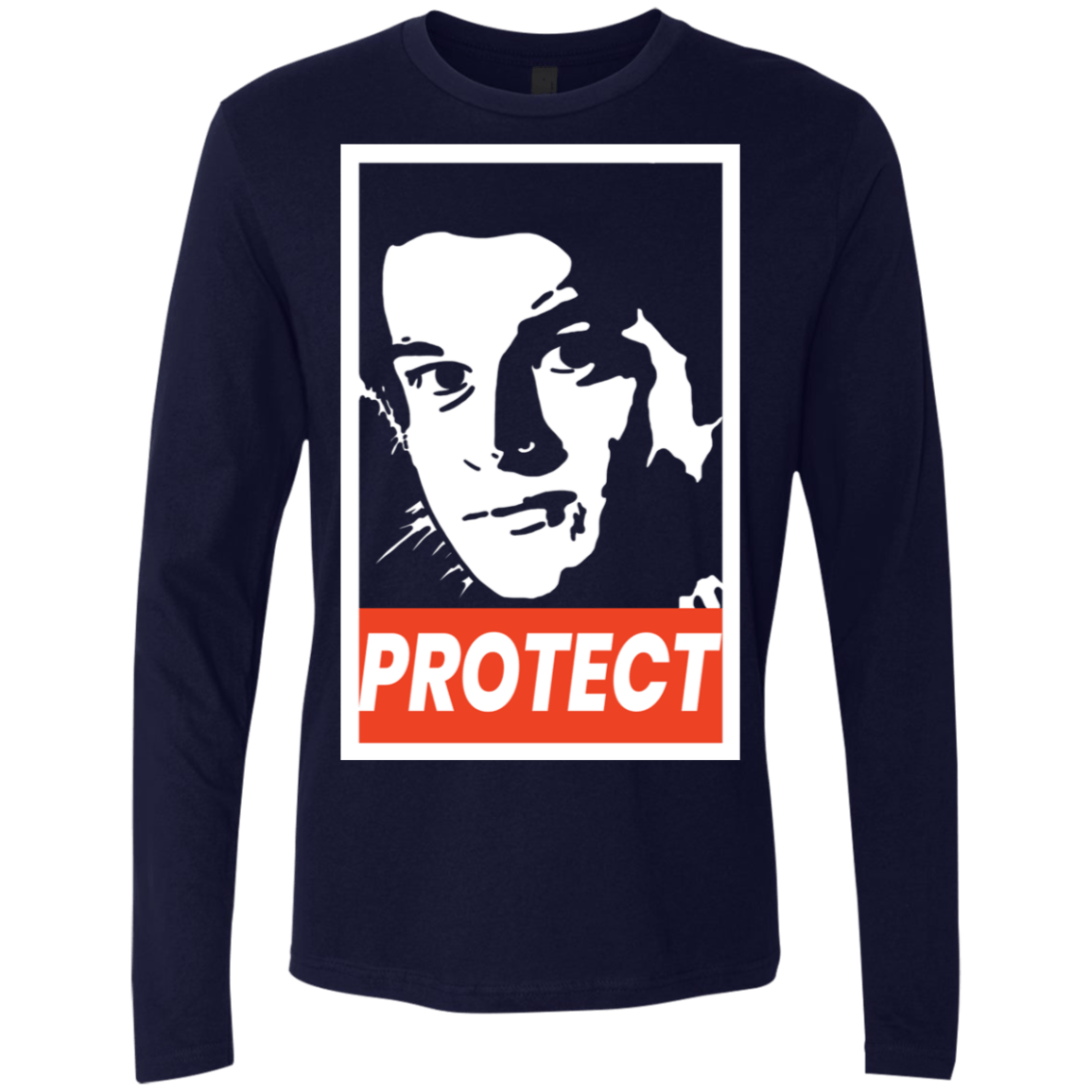 T-Shirts Midnight Navy / S PROTECT Men's Premium Long Sleeve