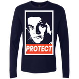 T-Shirts Midnight Navy / S PROTECT Men's Premium Long Sleeve