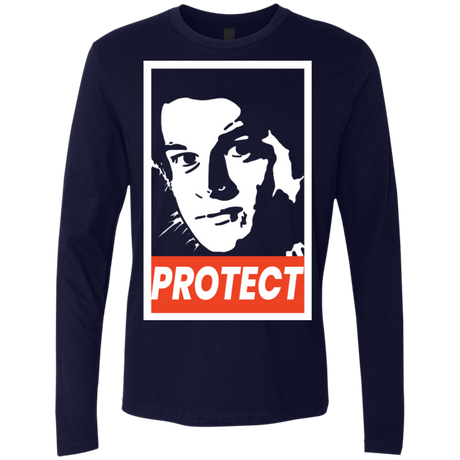 T-Shirts Midnight Navy / S PROTECT Men's Premium Long Sleeve