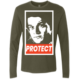 T-Shirts Military Green / S PROTECT Men's Premium Long Sleeve