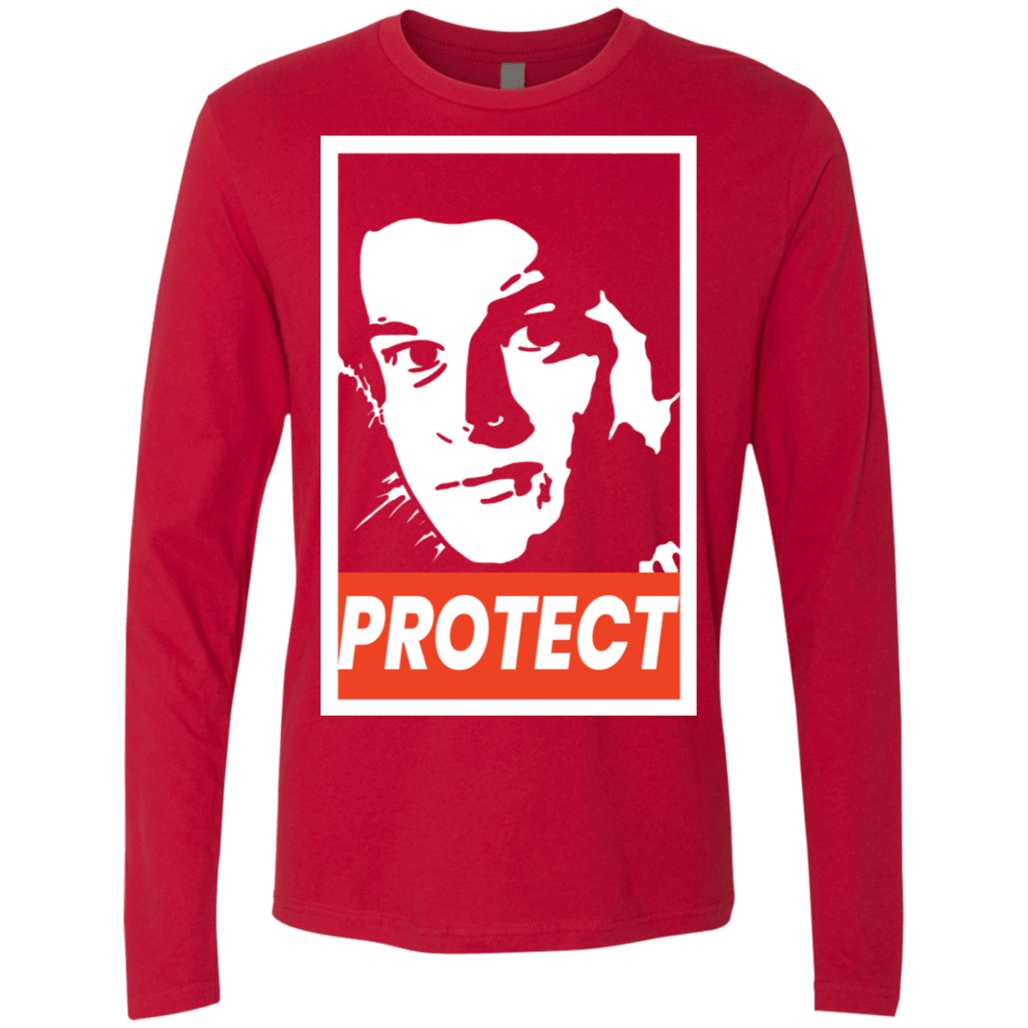T-Shirts Red / S PROTECT Men's Premium Long Sleeve