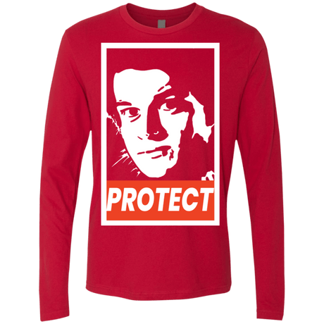 T-Shirts Red / S PROTECT Men's Premium Long Sleeve